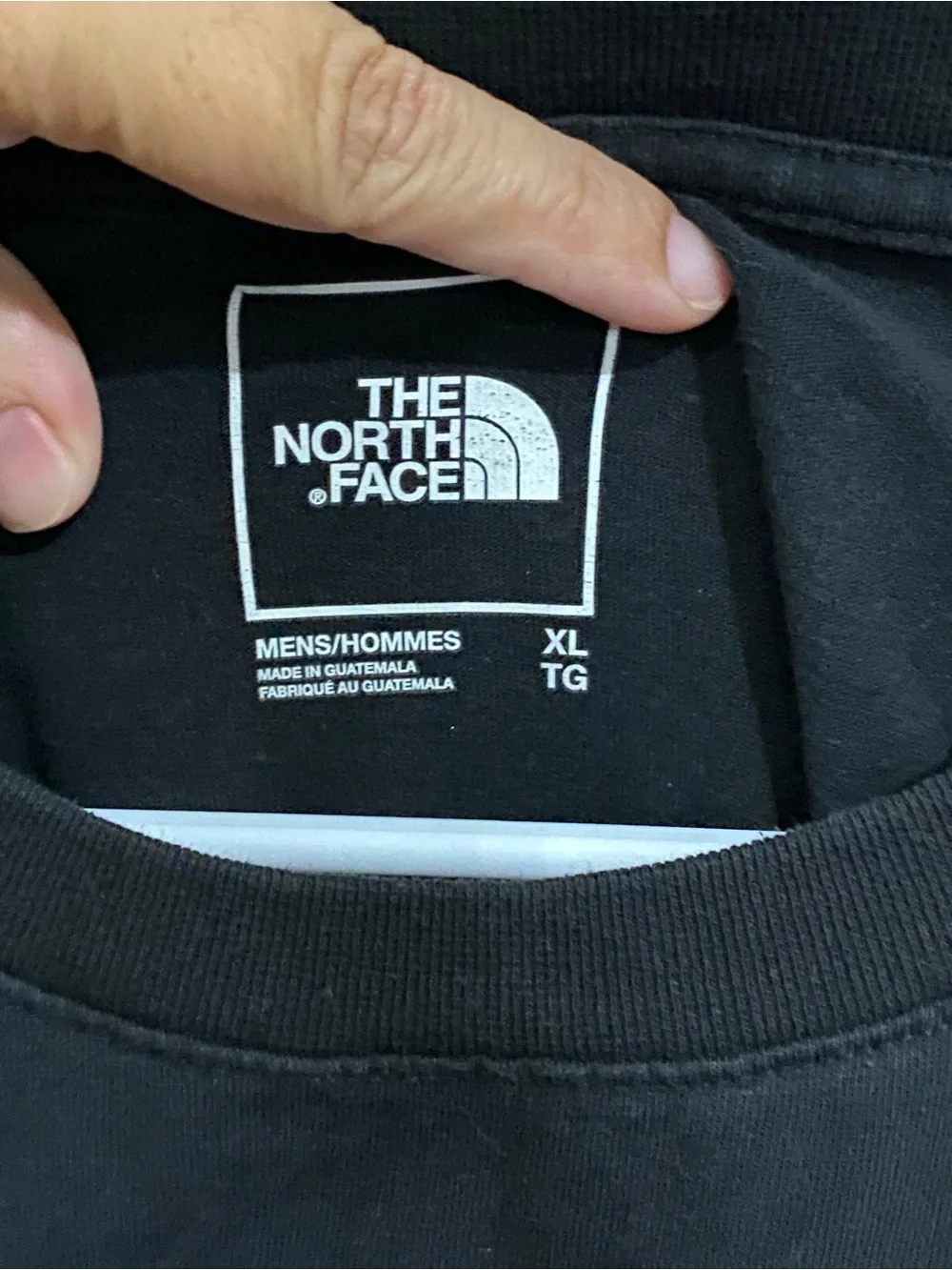 The North Face Black Short-Sleeve Tee with Multicolor Geometric Logo